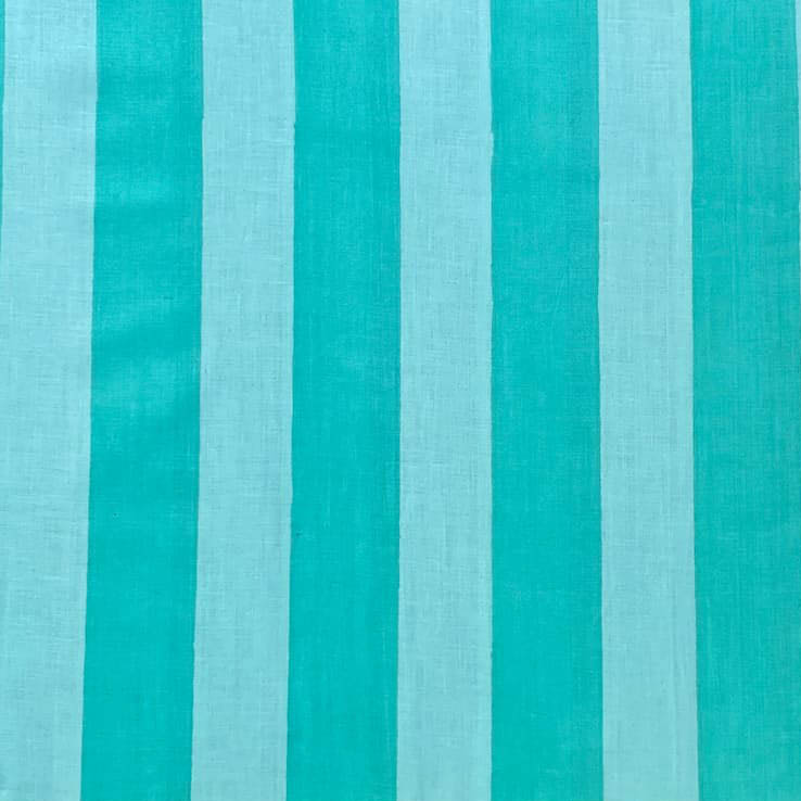 Tissu rayé Large Mint