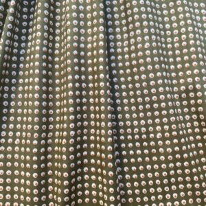 Tissu pois orange et vert