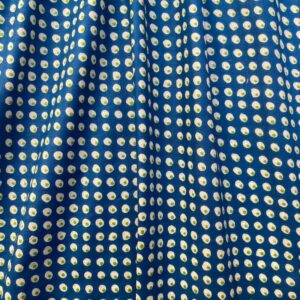 Tissu pois bleu et vert