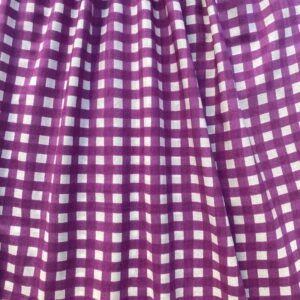 Tissu vichy violet
