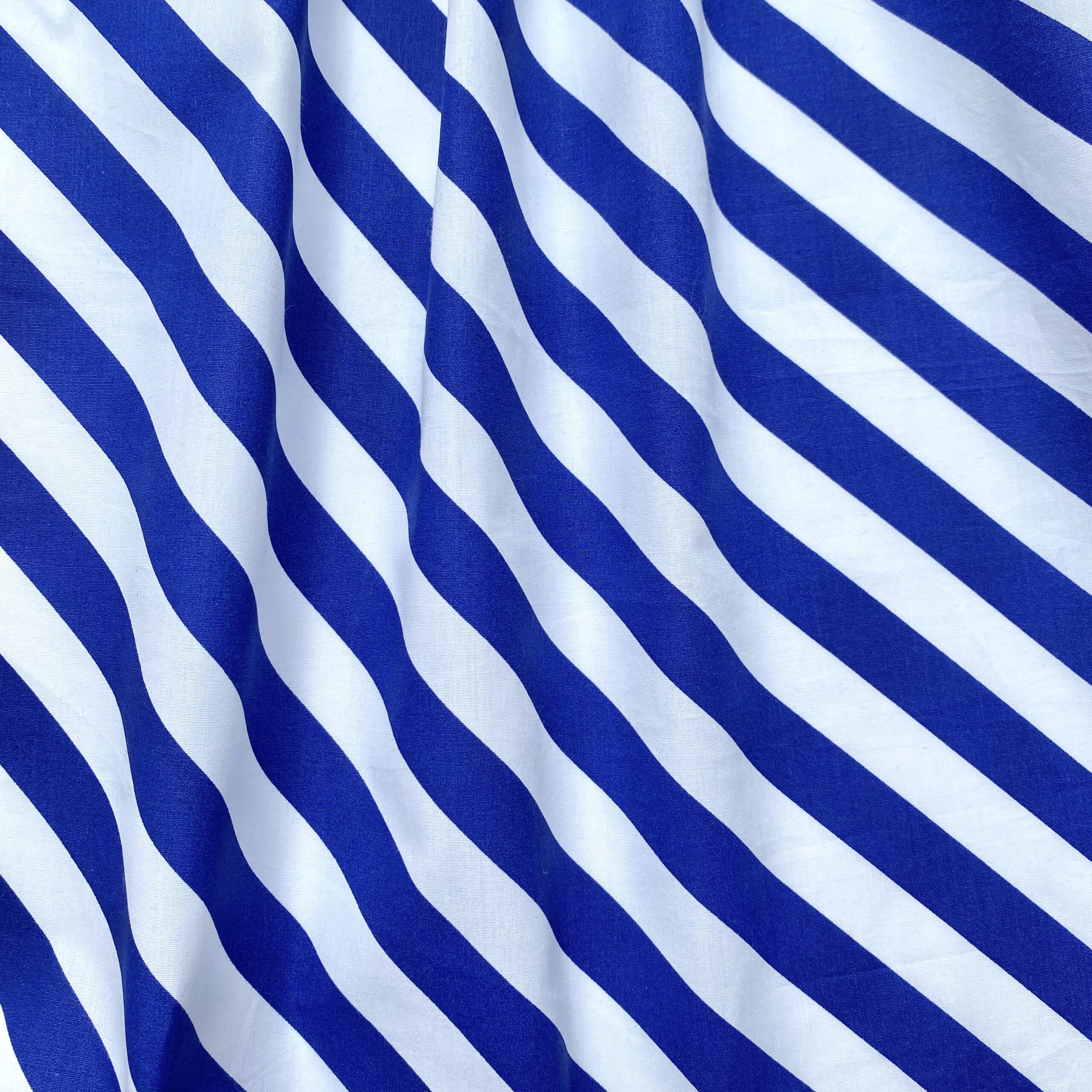 Tissu rayure bleu et blanc