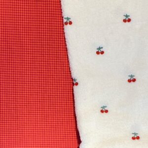 sherpa cerise vichy orange sanguine