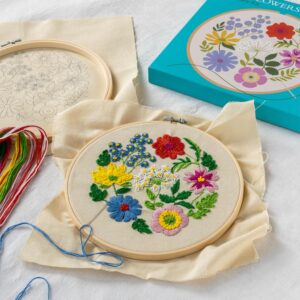 Kit broderie maxi fleurs