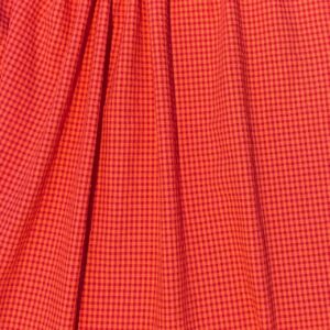 Tissu vichy Orange Sanguine mini