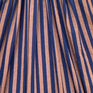 Tissu rayé fil teint Marine