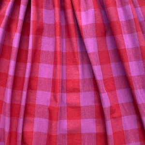 Tissu vichy fils teints Framboise Fuschia