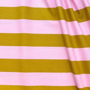 Tissu Canvas Coton Rose Ocre