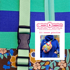 Kit banane canvas granny vert rouge