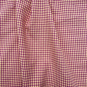 Tissu vichy Cerise et jaune mini