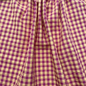 Tissu vichy Cerise et jaune