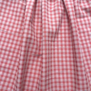 Tissu vichy corail