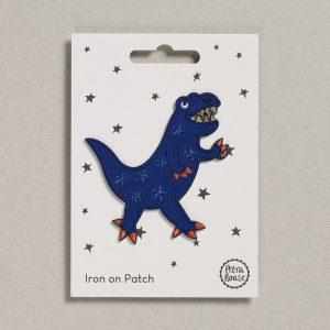Ecusson thermocollant Dinosaure Bleu