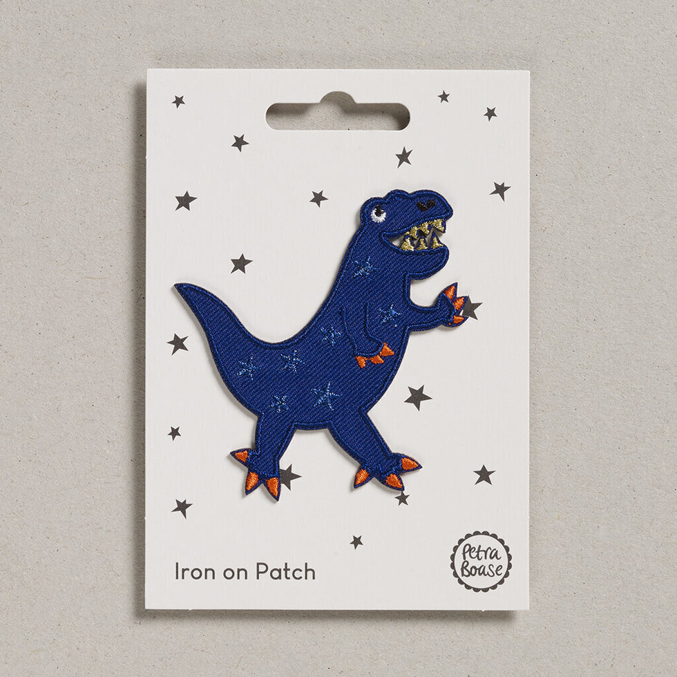 Ecusson thermocollant Dinosaure Bleu