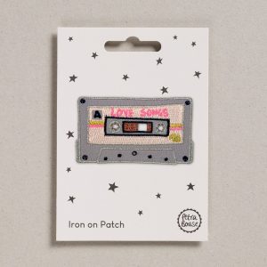 Ecusson thermocollant Cassette Love songs