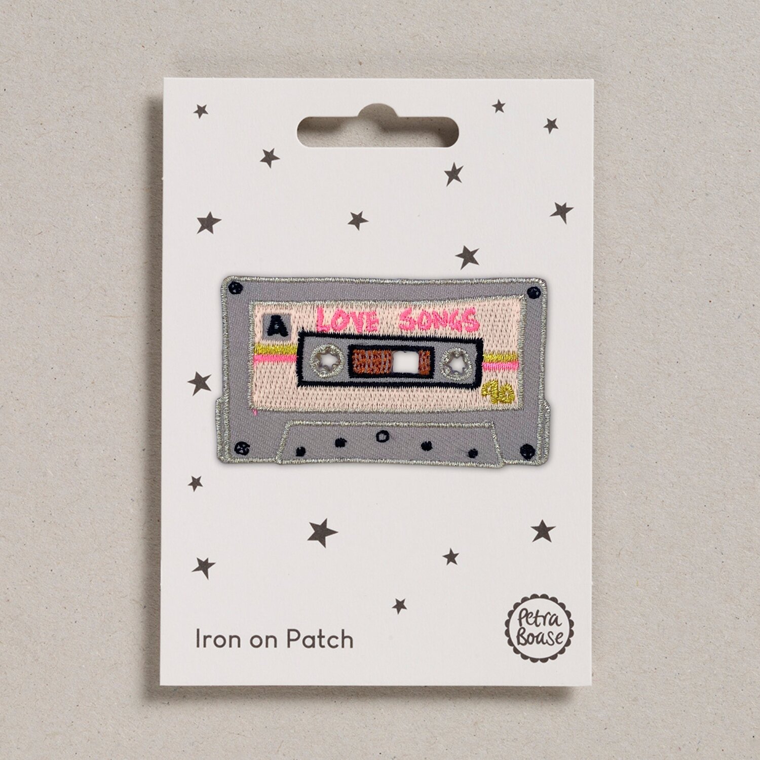 Ecusson thermocollant Cassette Love songs