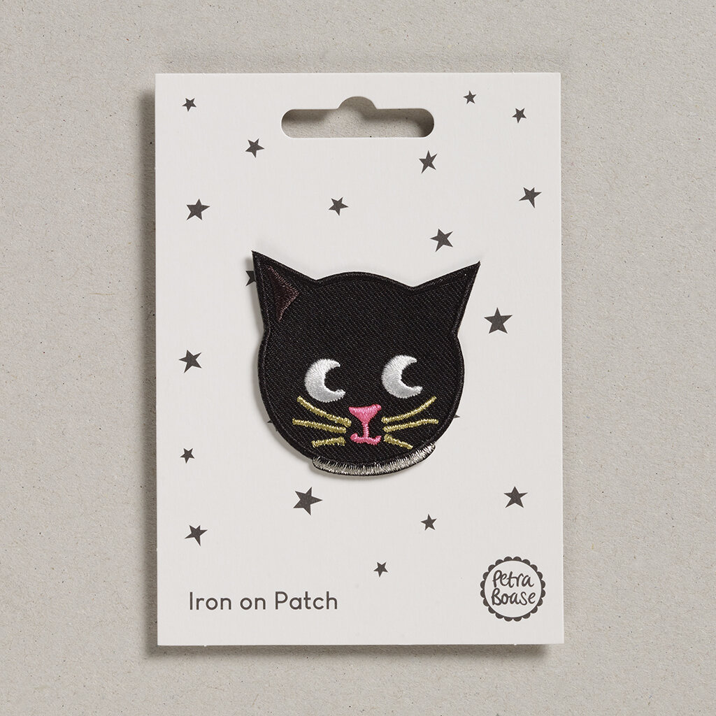 Ecusson thermocollant Chat noir