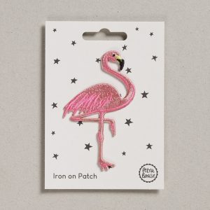 Ecusson thermocollant Flamant rose