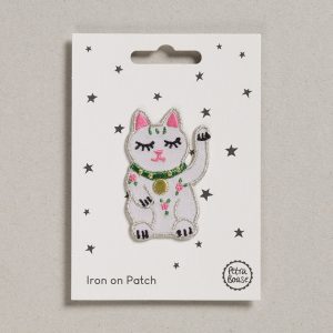 Ecusson thermocollant Chat Porte Bonheur