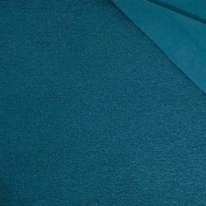 Tissu sherpa polaire pétrole