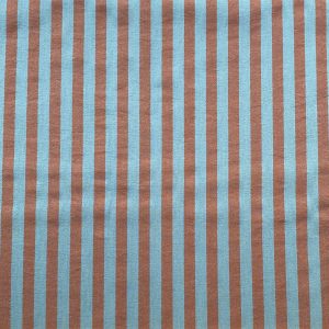Tissu rayé fil teint blue/brown