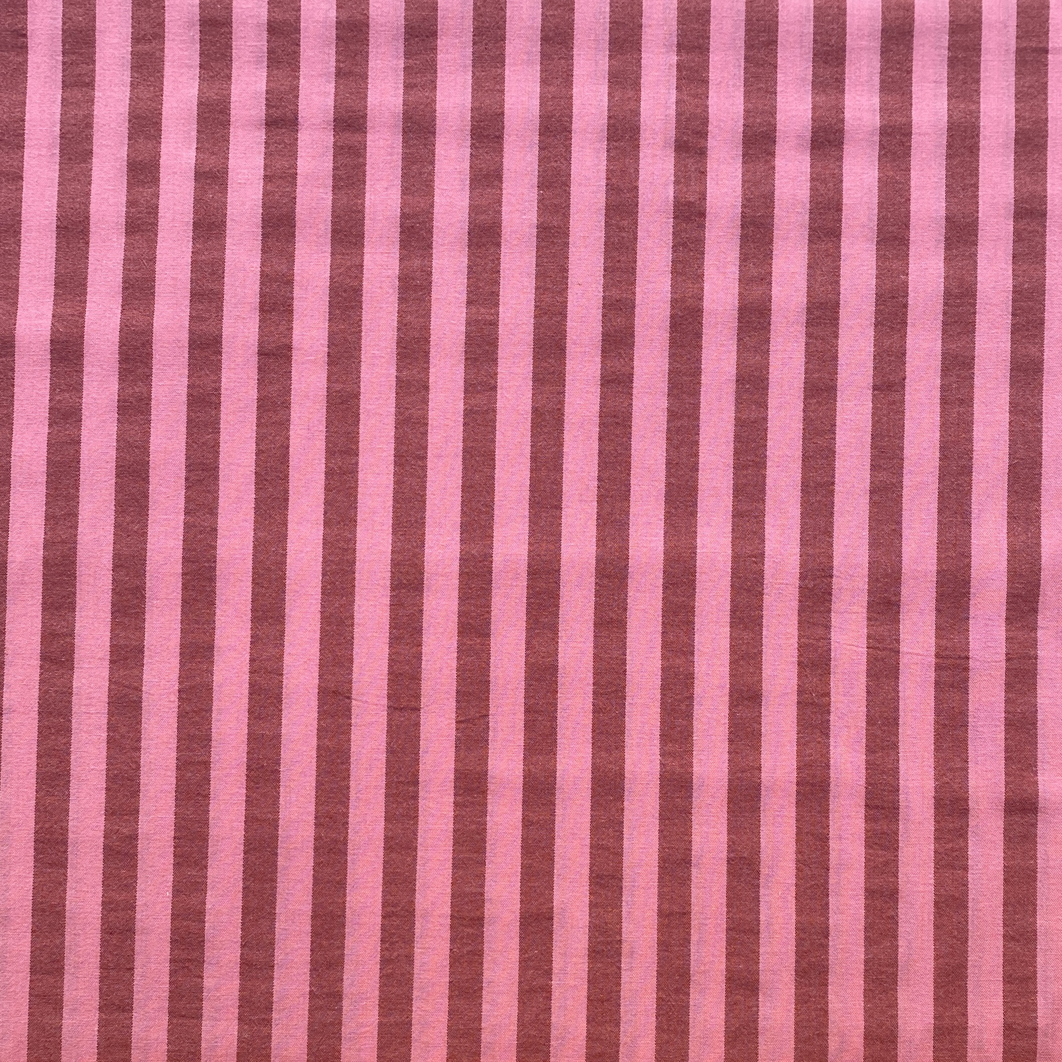 Tissu vichy fils teints pink/mauve