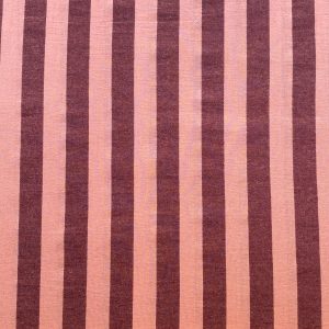 Tissu rayé fil teint aubergine